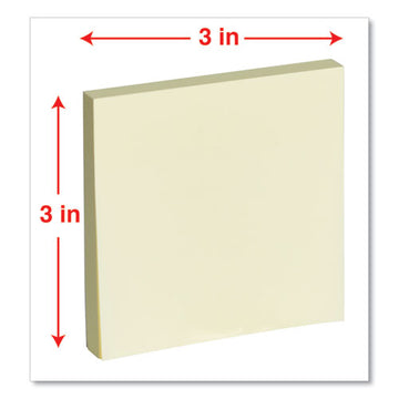 Universal® Fan-folded Self-stick Pop-up Note Pads, 3" X 3", Yellow, 90-sheet, 24-pack freeshipping - TVN Wholesale